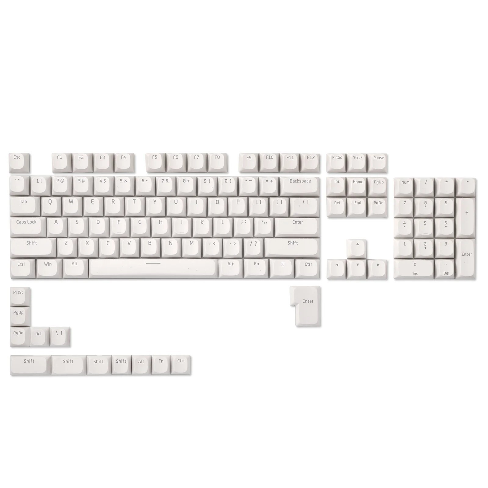 LTC LavaCaps PBT Double Shot 113-Key Pudding Keycaps Translucent OEM Profile