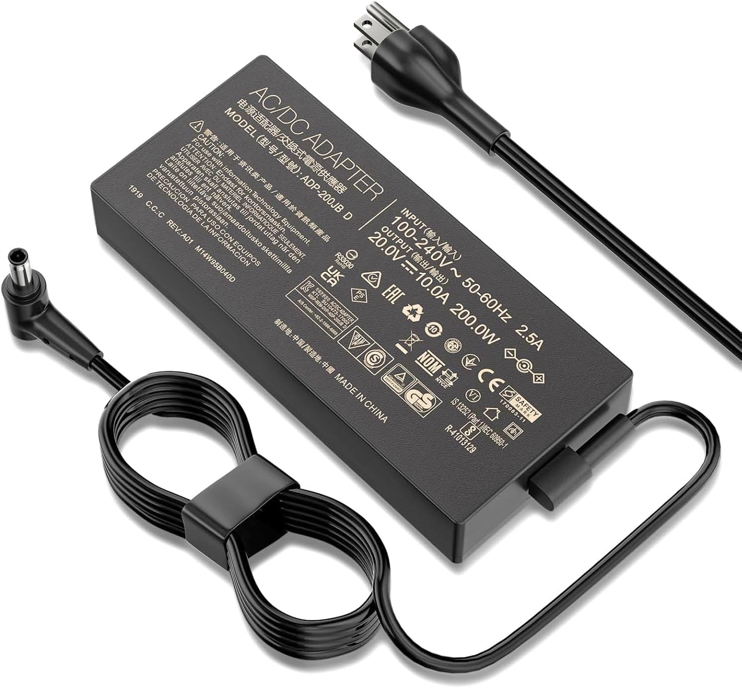 200W Laptop Charger Compatible with ASUS ROG Strix G15 G17 G513 G713 T68-19