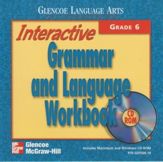 Glencoe Language Arts: Interactive Grammar & Language Grade 6 PC MAC CD tools