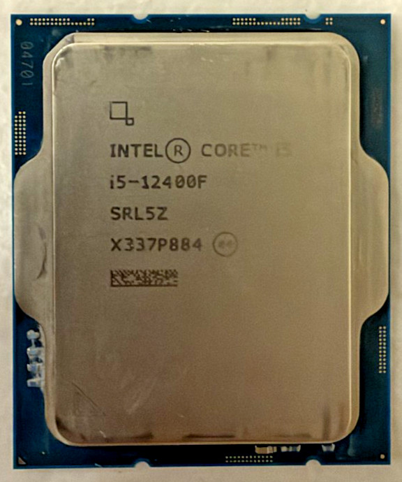 Intel Core i5-12400F Processor (4.4 GHz, 6 Cores, LGA 1700) Box - BX8071512400F