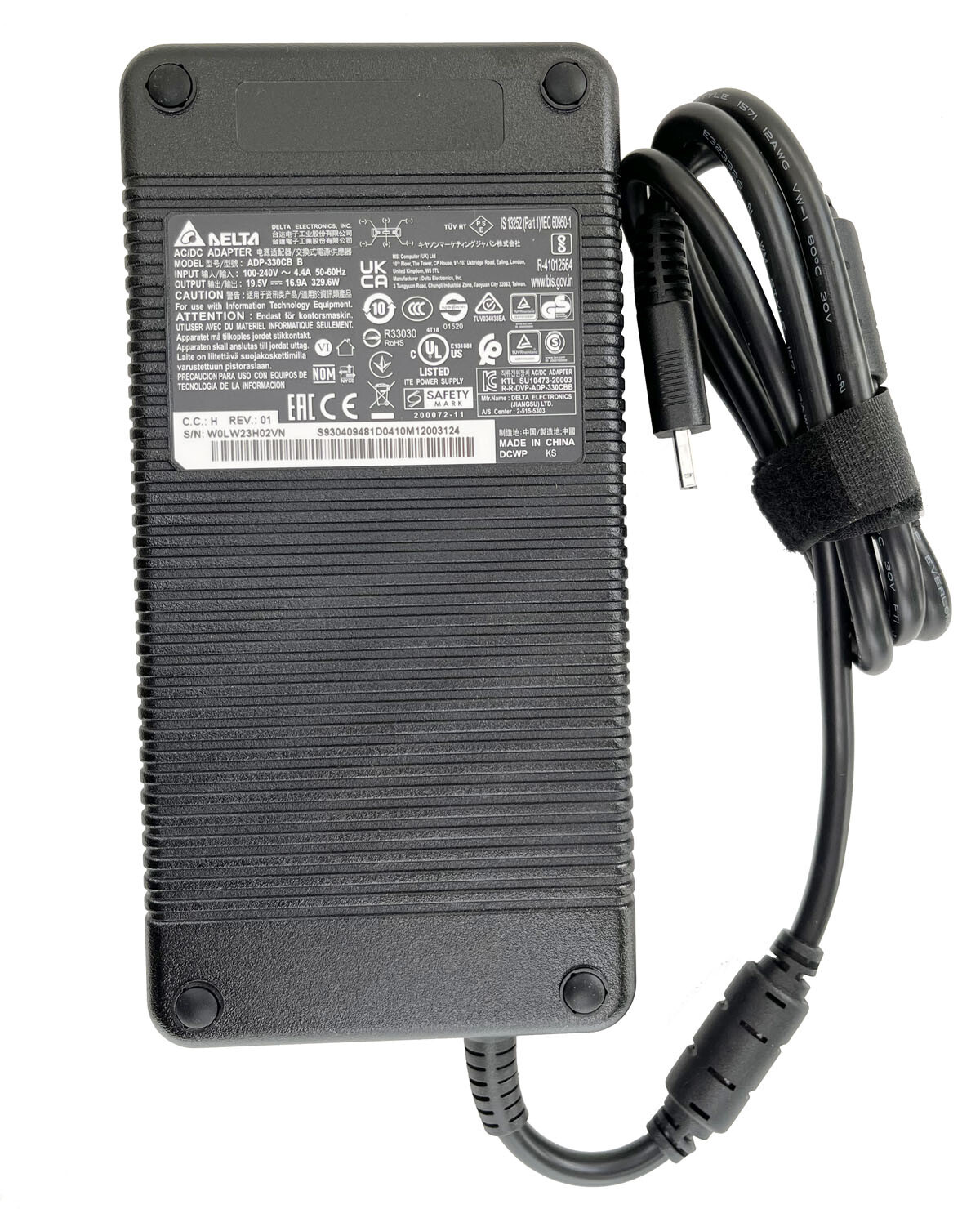 Genuine Delta 330W AC Adapter MSI Raider GE78HX 13VH-070US Power Cord Charger