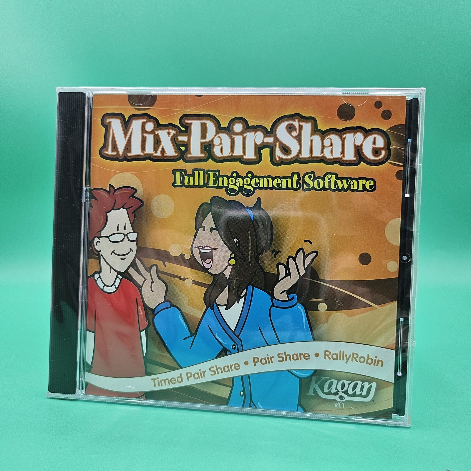 Kagan Mix-Pair-Share Full Engagement Software v1.1 CD BRAND NEW SEALED Vintage