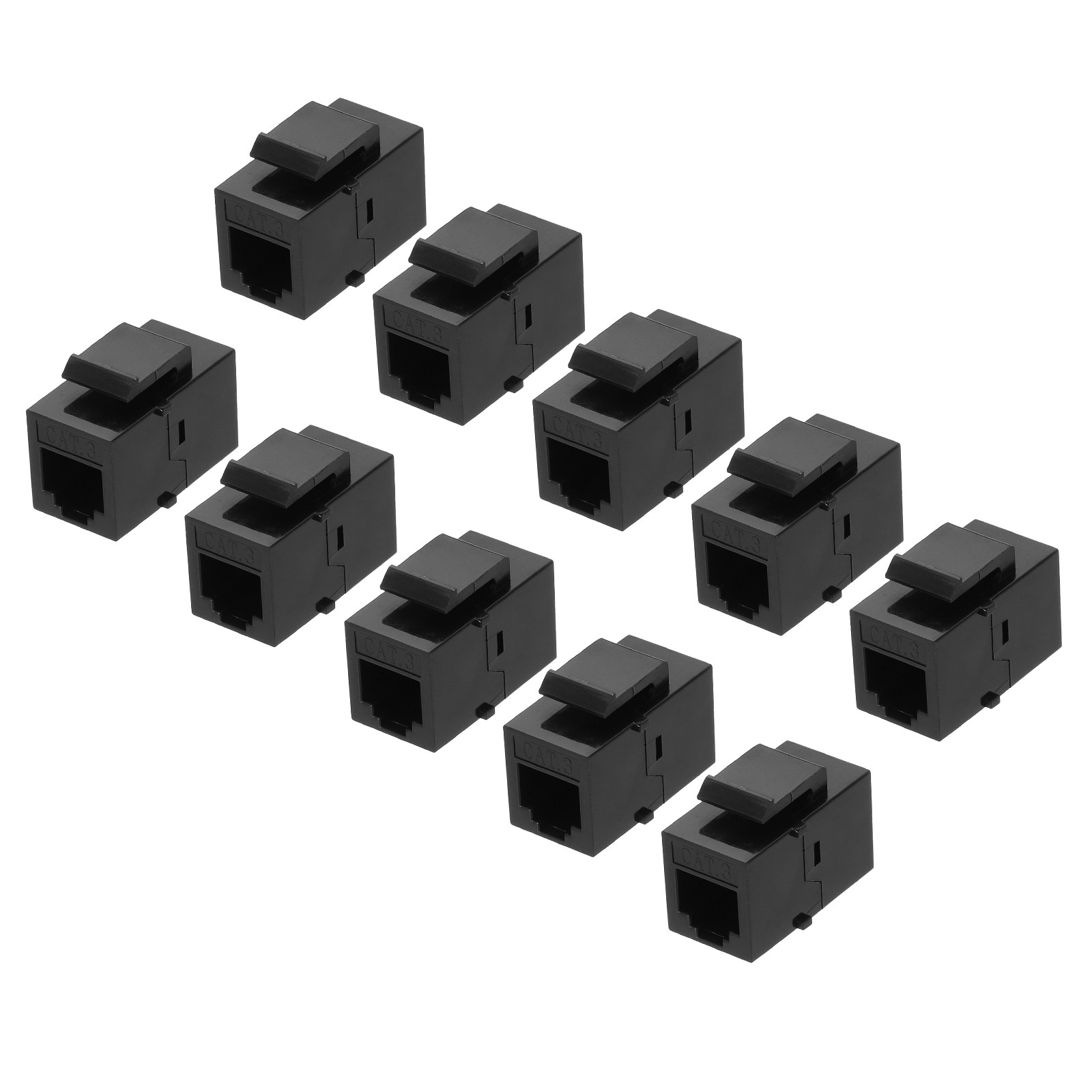 10 Pack RJ11 8P4C Cat 3 Ethernet Coupler Jacks Female to Female Ethernet Adapter