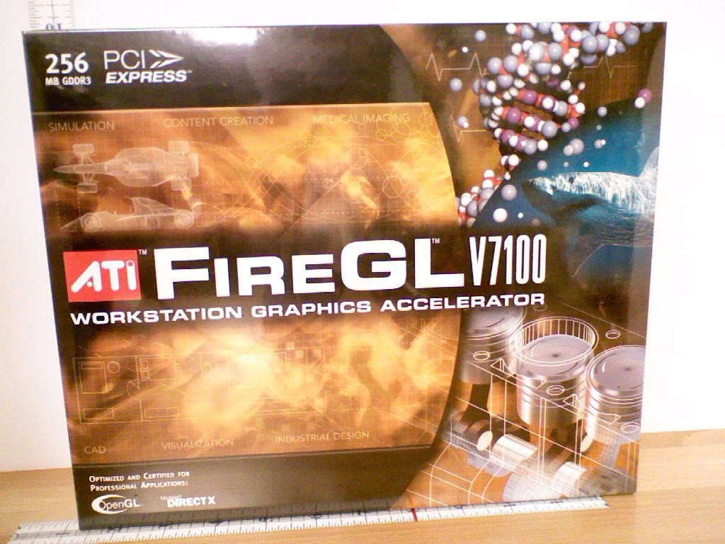 ATI FireGL V7100 256MB GDDR3 PCI Express Workstation Acc New Sealed Old Stock