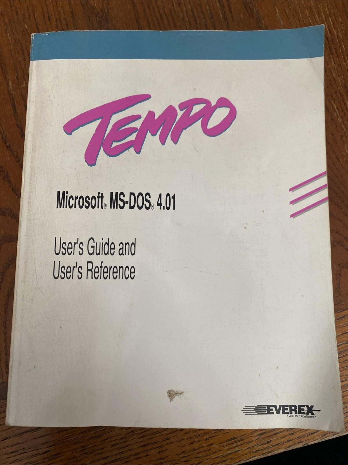 Vintage Tempo Microsoft MS DOS 4.01 User Guide And Users Reference By Everex