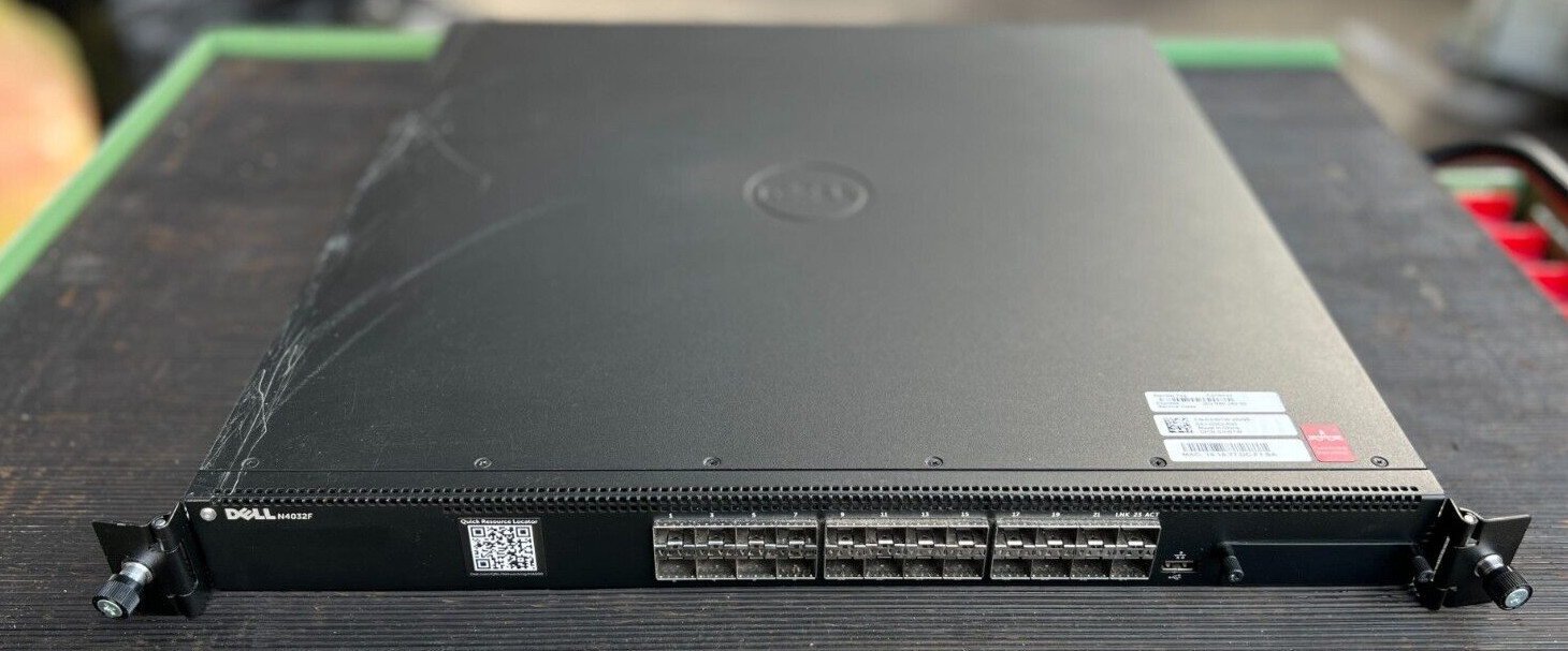 Dell Networking PowerSwitch N4032F 24P SFP+ 10GbE RA Switch 0JH9TW | 2x PSU