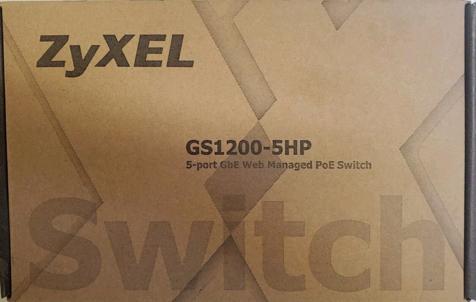 ZyXEL GS1200-5HP 5-Port Gigabit Web Managed PoE Switch BRAND NEW SEALED BOX