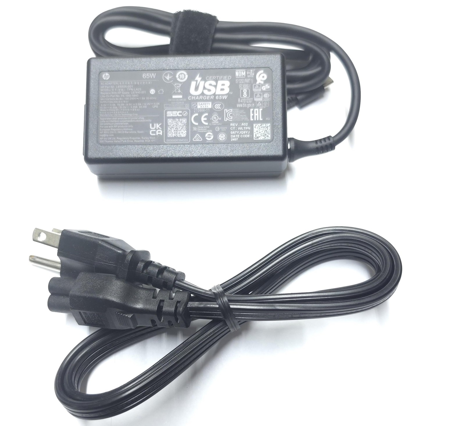 HP D36ZXAA#ABA 65W GaN USB-C LC Power Adapter