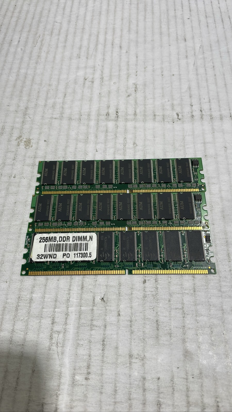 AUM 184-Pin DDR PC-3200 400MHz 2x 512MB 1x 256MB Memory PC Desktop RAM Lot of 3