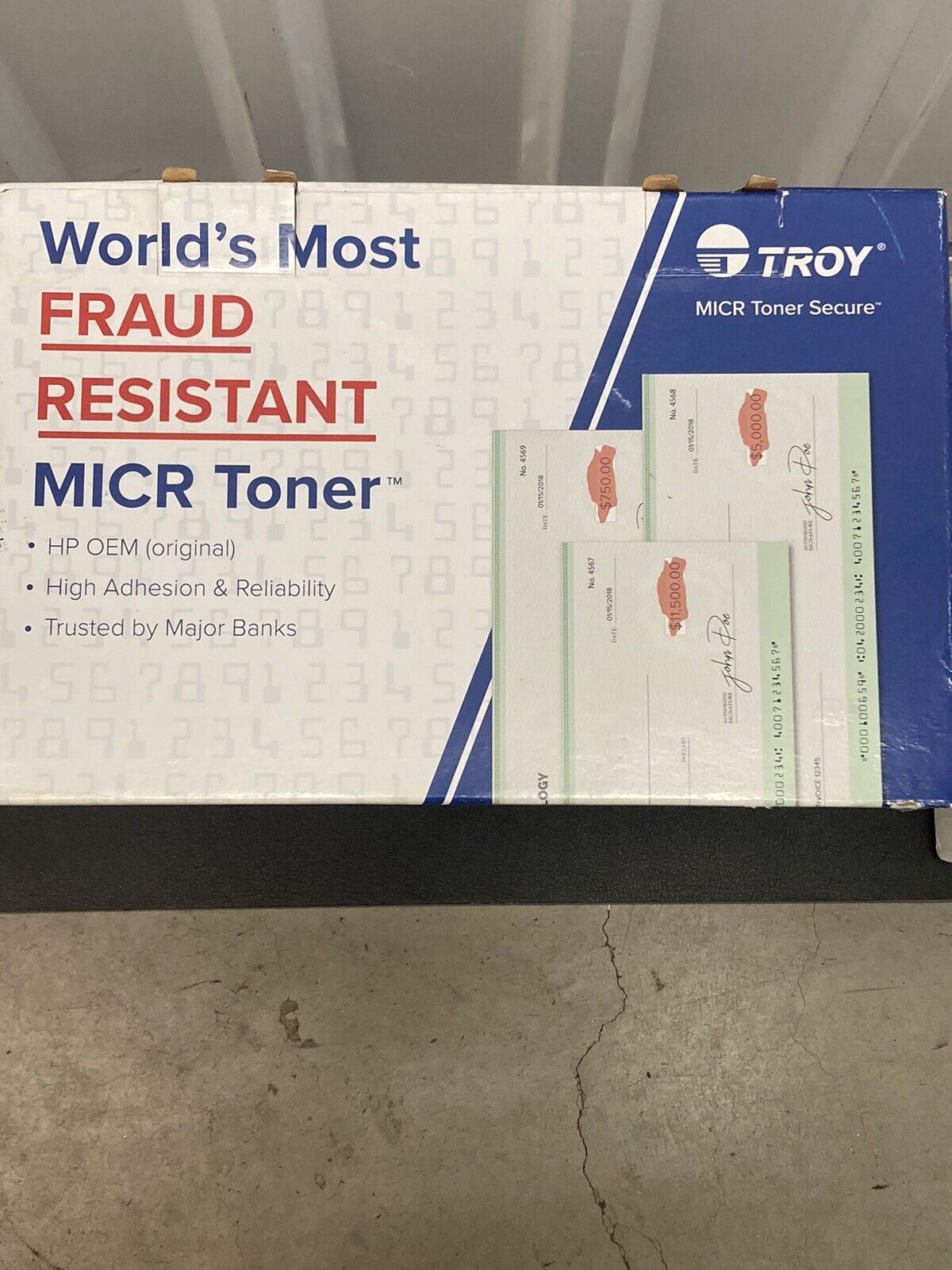 TROY Fraud Resistant MICR Toner Secure Cartridge HP troy fraud 02-81585-001