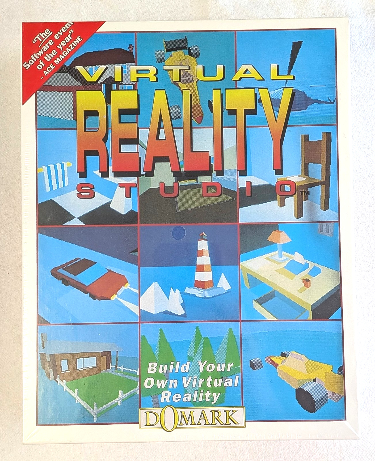 Vtg Domark Virtual Reality Studio Software New Old Stock Sealed IBM PC