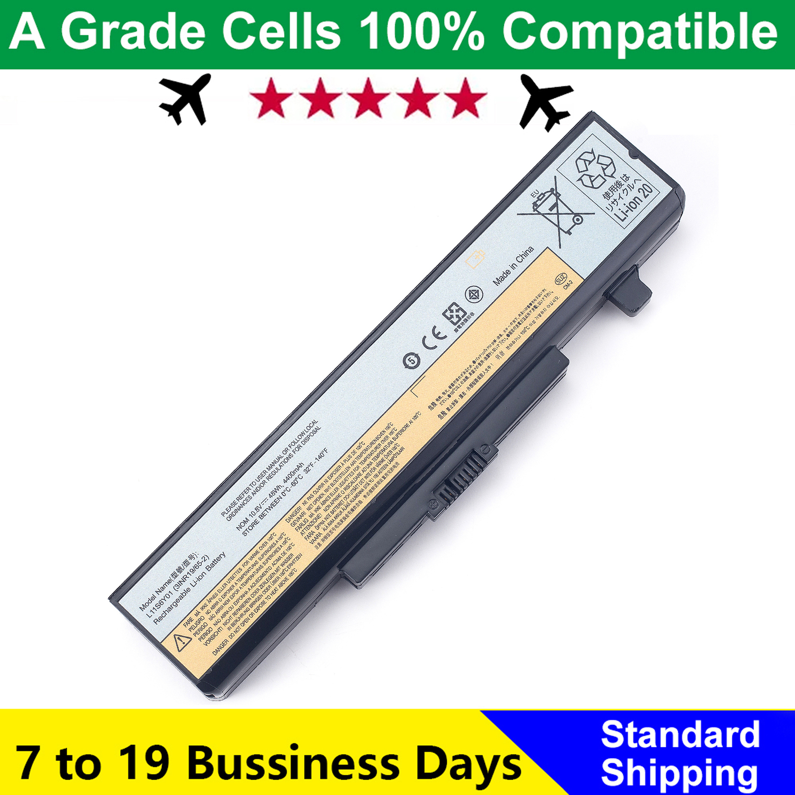 L11S6Y01 L11L6Y01 L11M6Y01 Laptop Battery For Lenovo Y480 Y580 G480 G580 Z380