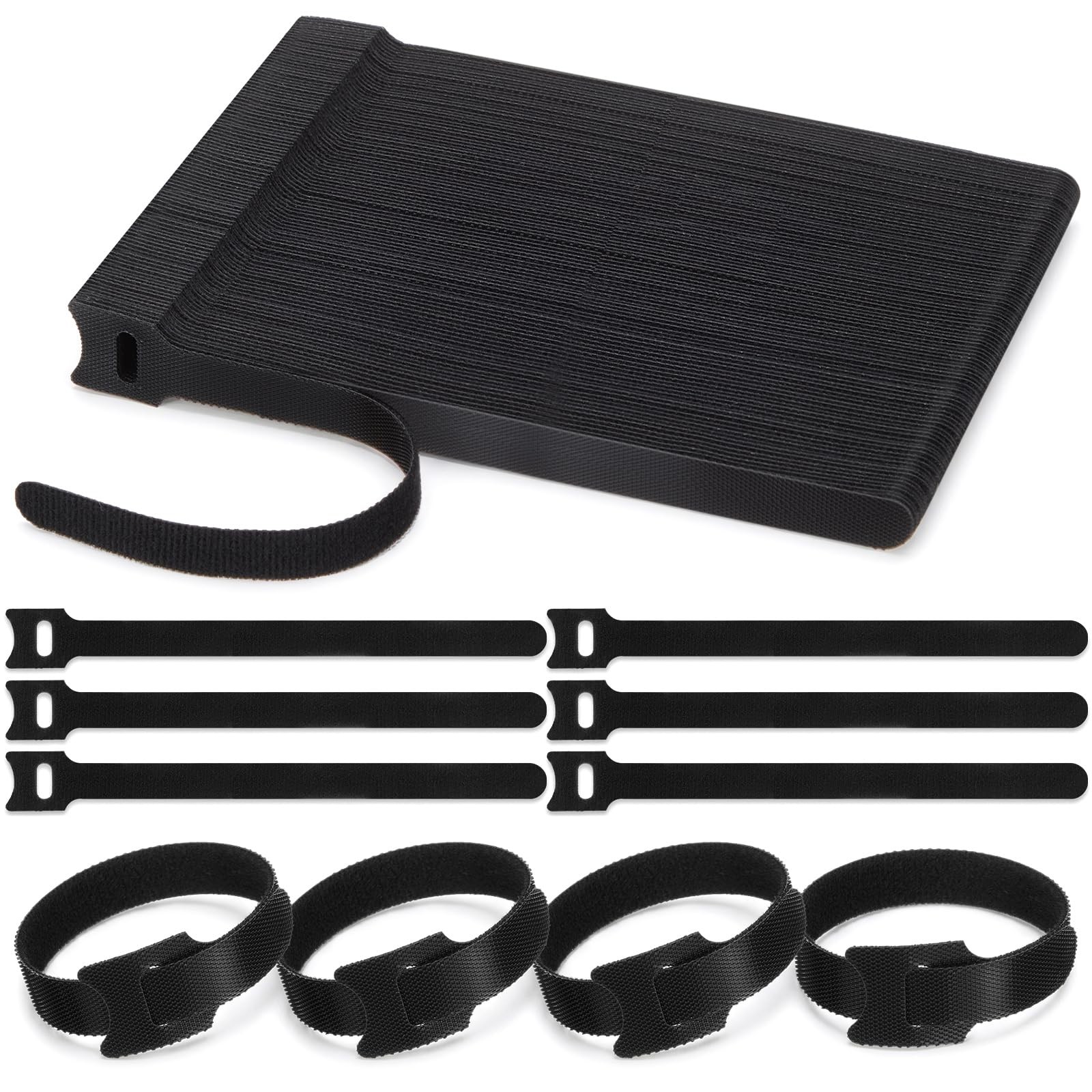 1000 Pcs Reusable Cable Ties, 8 Inches