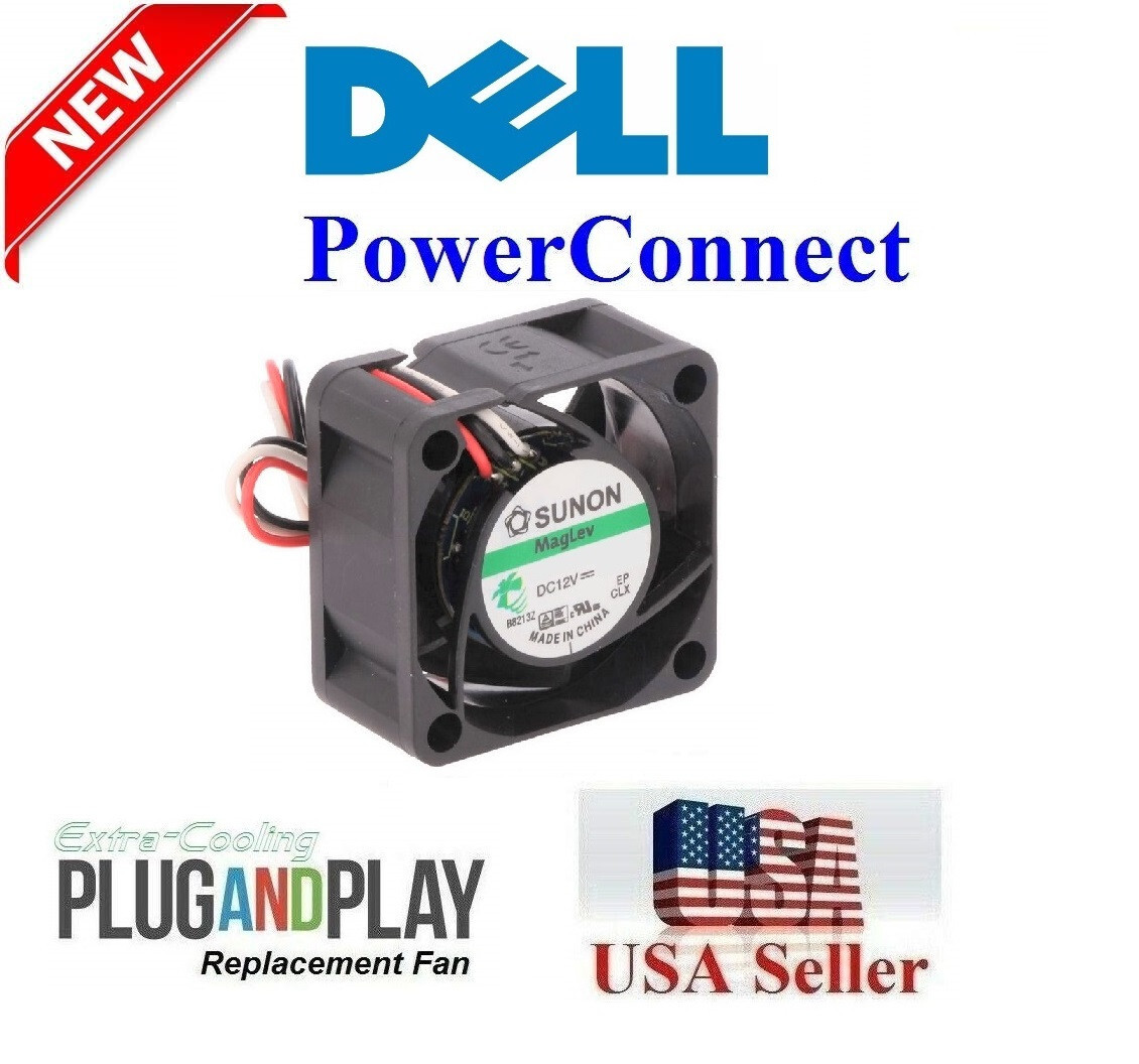 1x "QUIET" (18dBA) Replacement Fan for Dell PowerConnect 6248 Fan (XT800)