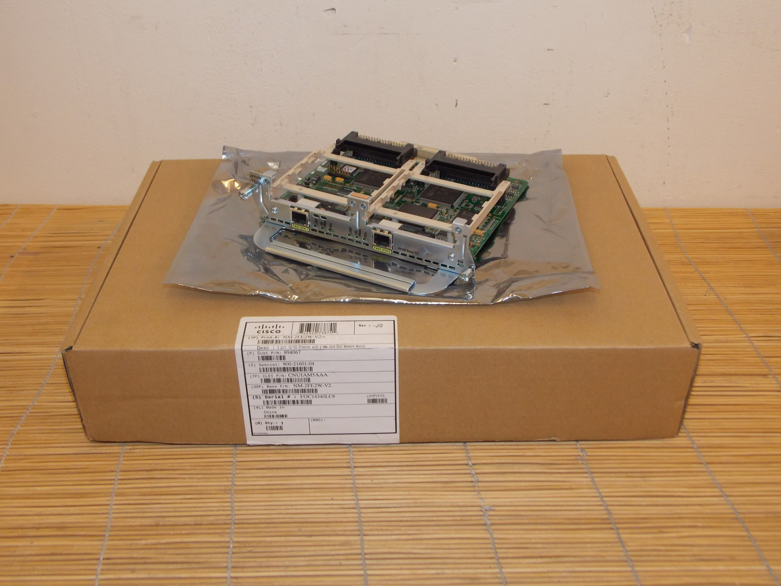 NEW Cisco NM-2FE2W-V2 2x Fasteth 2x WIC Slots NEW OPEN BOX