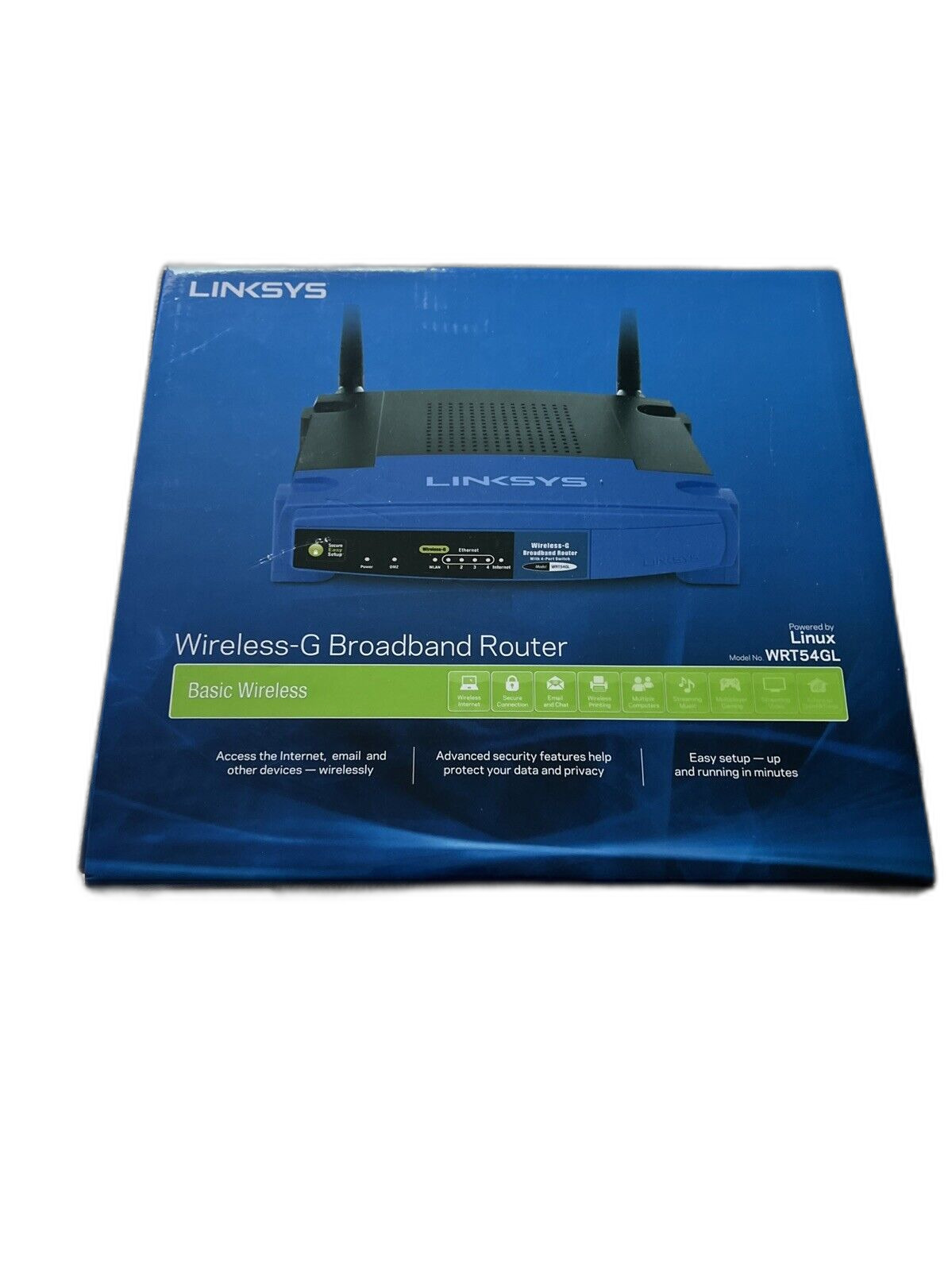 LINKSYS by Cisco WRT54G2 54 Mbps 2.4 GHz Wireless-G Broadband Router - Brand New