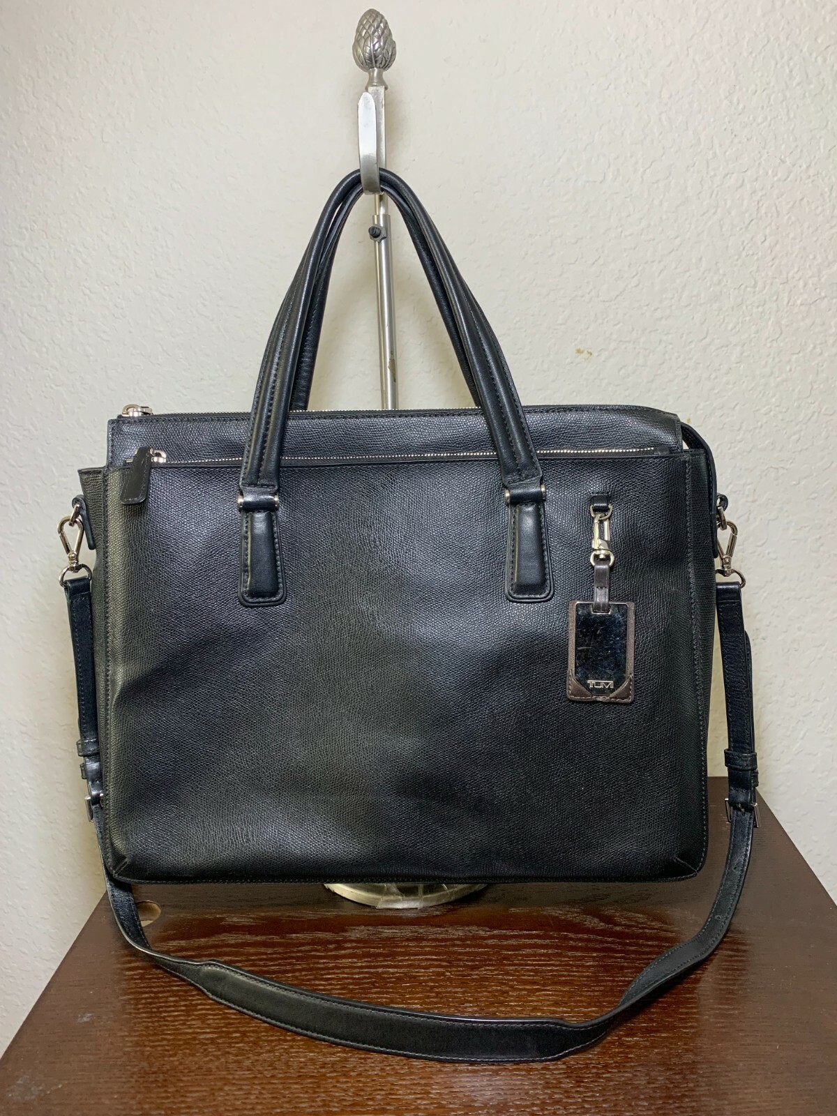 Tumi Sinclair Nina Commuter Brief Black Computer Travel Bag Laptop 79331D2 $545