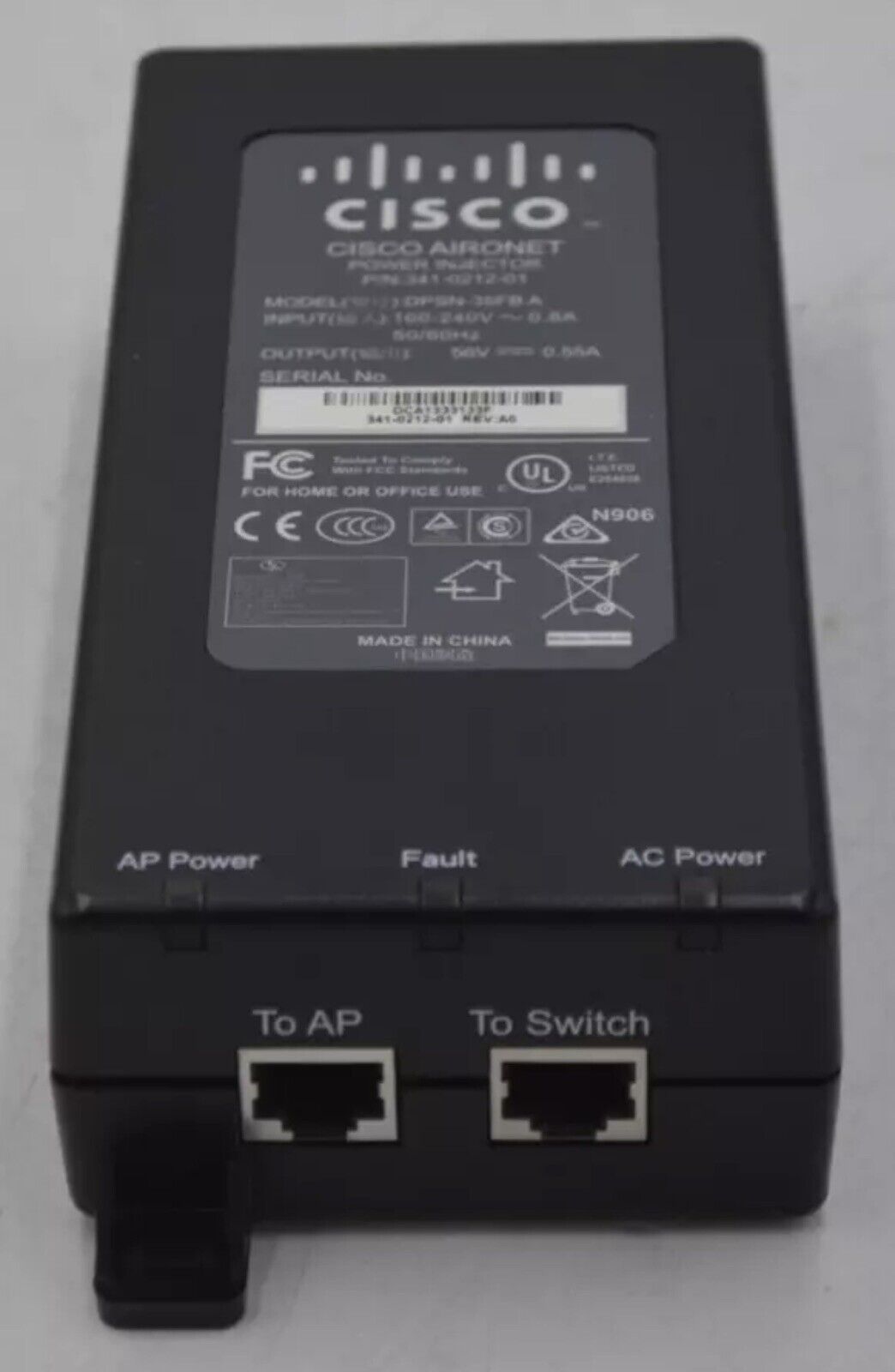Cisco Power Injector DPSN-35FB A 341-0212-01