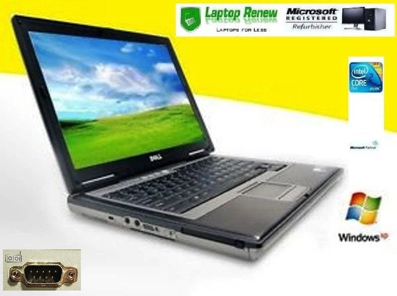 Dell Latitude D630 D620 Windows XP Pro Laptop|RS232 Serial Port|2GB 80GB|1 Year