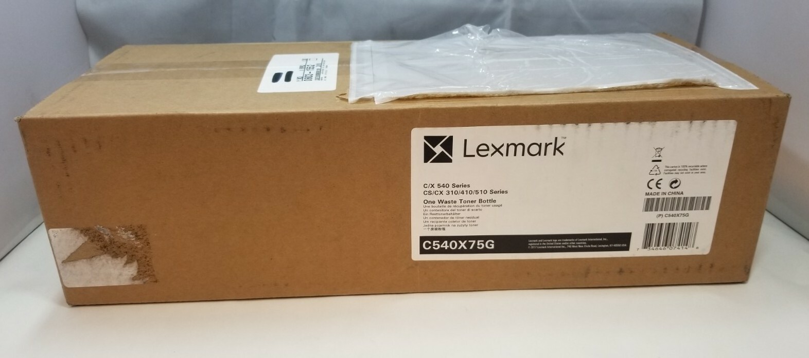 Lexmark C/X 540 Series One Waste Toner Bottle C540X75G 310/410/510