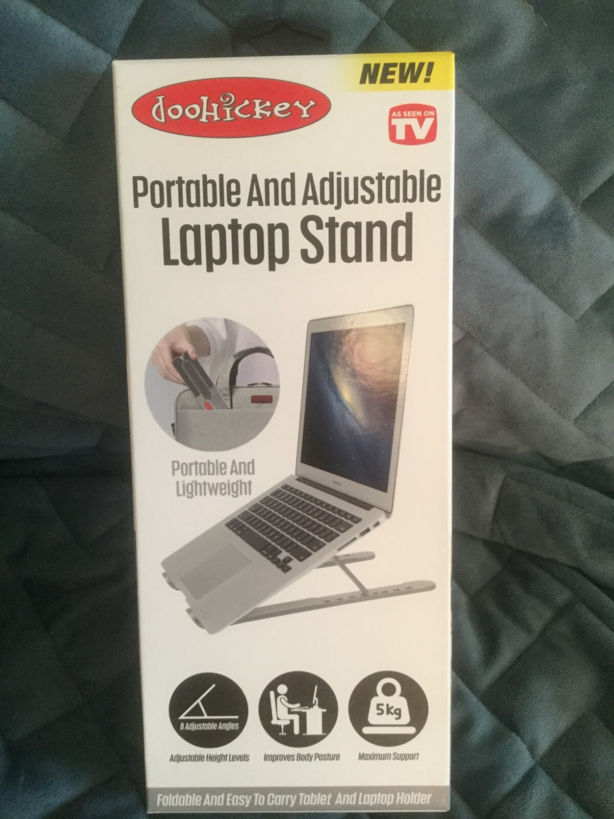 AS SEEN ON TV DOOHICKEY PORTABLE ADJUSTABLE LAPTOP STAND - NEW