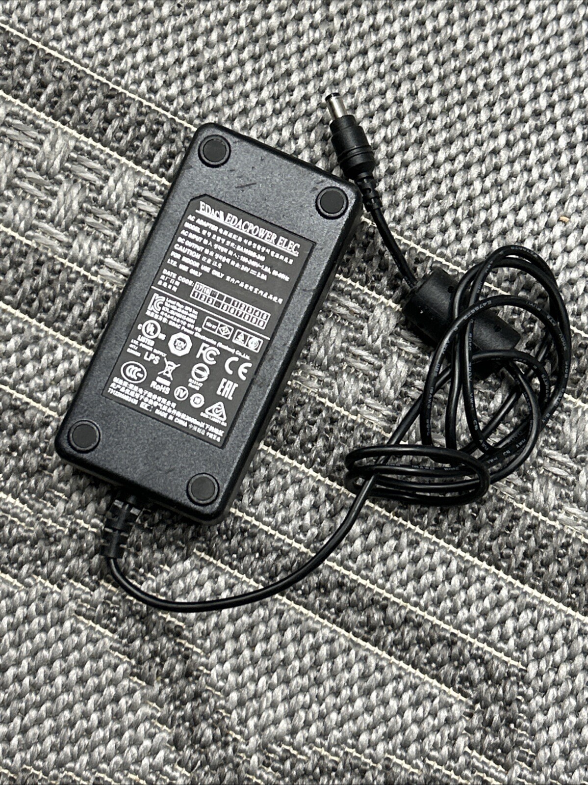 Genuine EDAC Power 24V 2.5A 60W 4-Pin AC Adapter Supply Charger PSU EA1050B-240