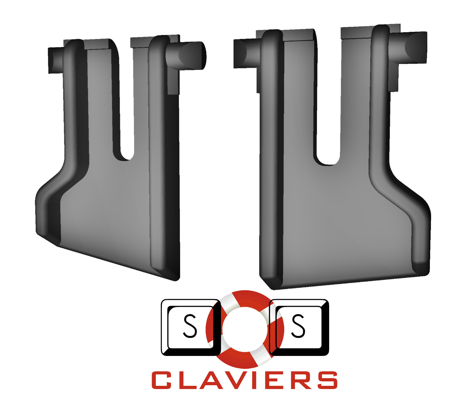 Replacement Feet for Logitech G510 / G510s Keyboard