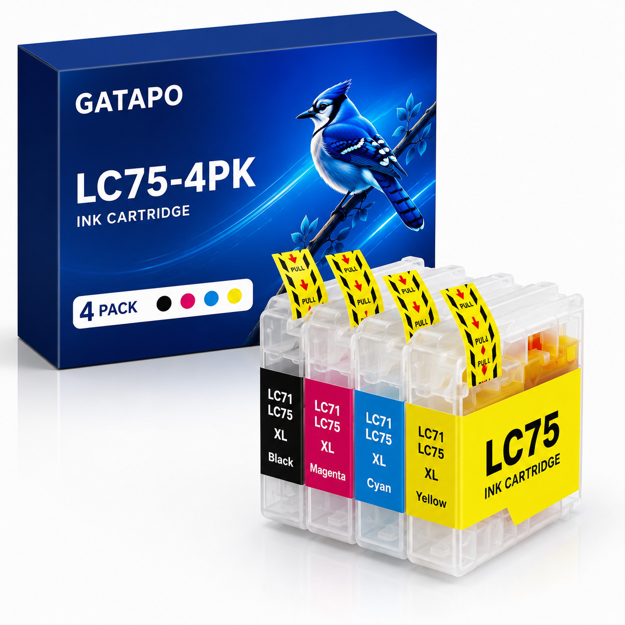 LC75 High Yield Ink Cartridge  for MFC-J6510DW MFC-J6710DW MFC-J6910DW MFC-J280W