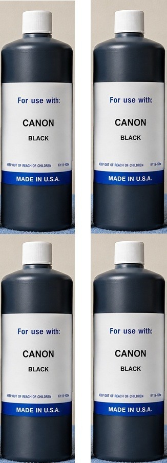 (4,000ML) COMPATIBLE BLACK BULK INK REFILL FOR CANON GI-26 MEGATANK PIGMENT