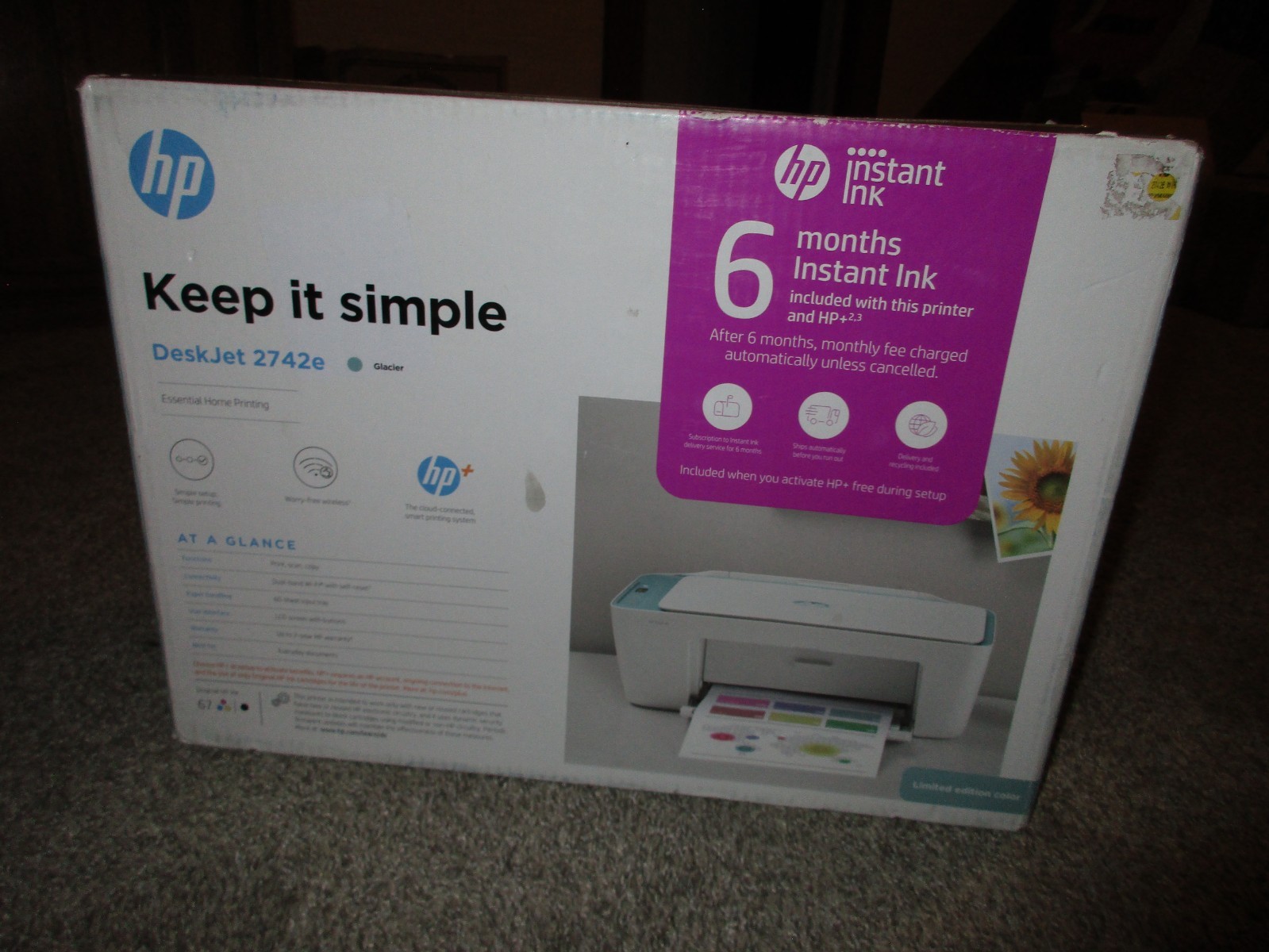 HP DeskJet 2742e Keep it Simple All-in-One Printer Sealed