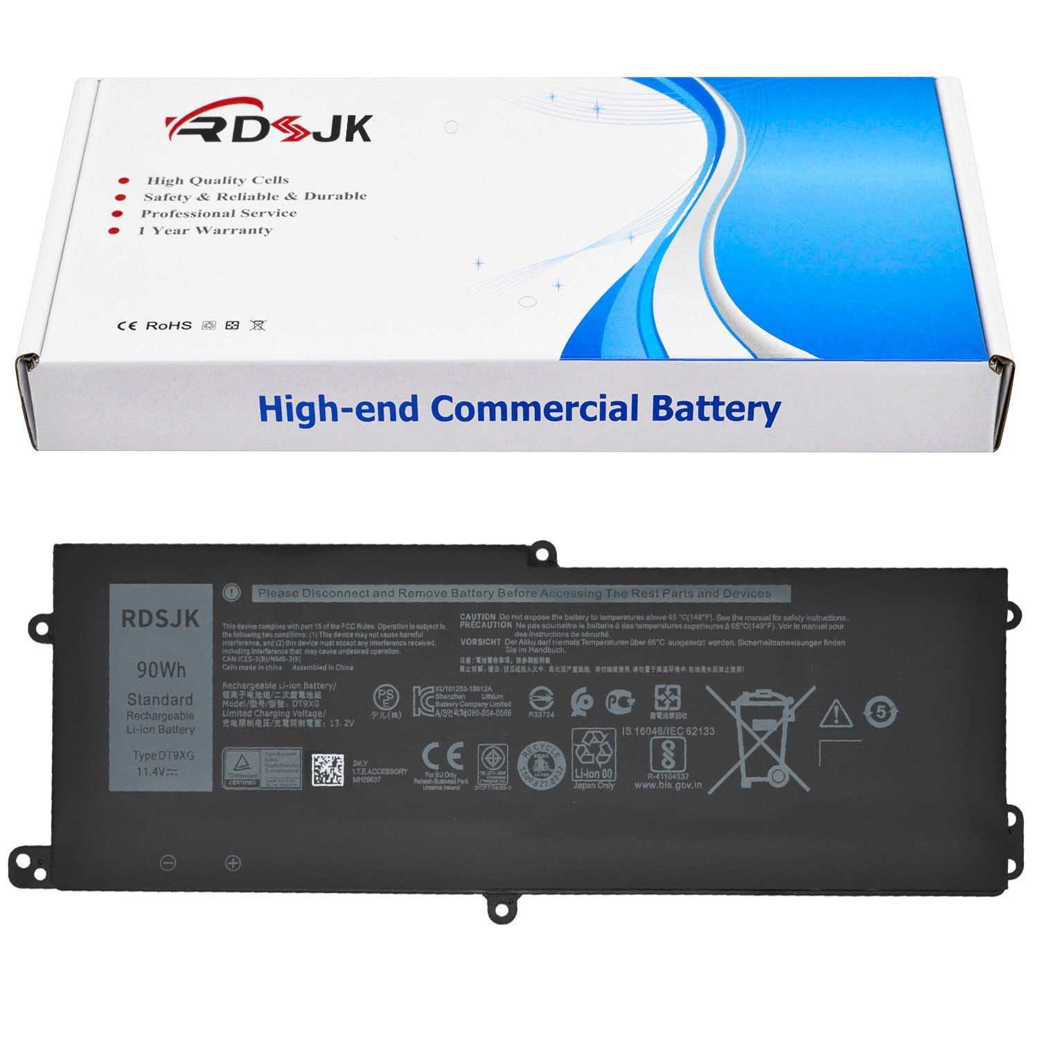 DT9XG Laptop Battery for Dell Alienware Area-51m R1 R2 ALWA51M-D1968W
