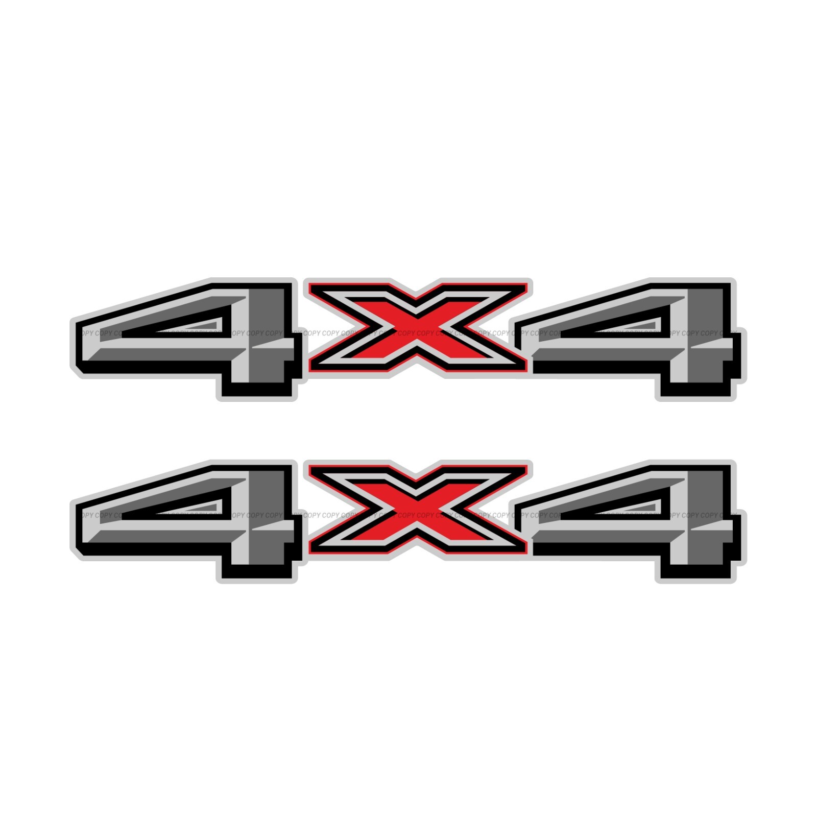 4X4 Decals Bedside Truck Stickers Compatible with New F150, F250, F350 Super Dut