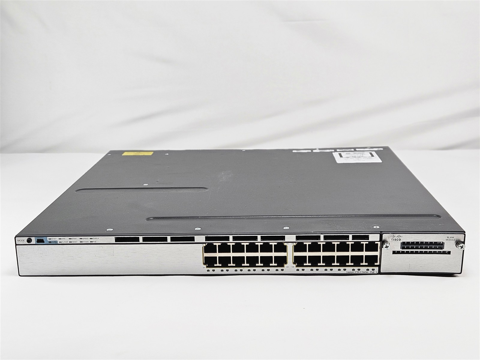 Cisco Catalyst 3750 X 24 Port PoE Switch WS-C3750X-24P-S Missing Power Supply