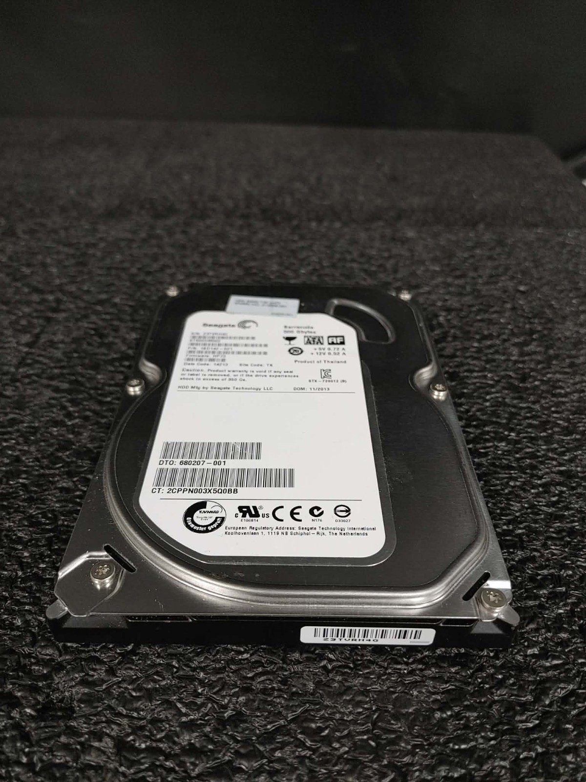 HP 680207-001 613208-001 500GB SATA 3.5" 7.2K RPM 16MB FW HP73 DC 14213 HDD