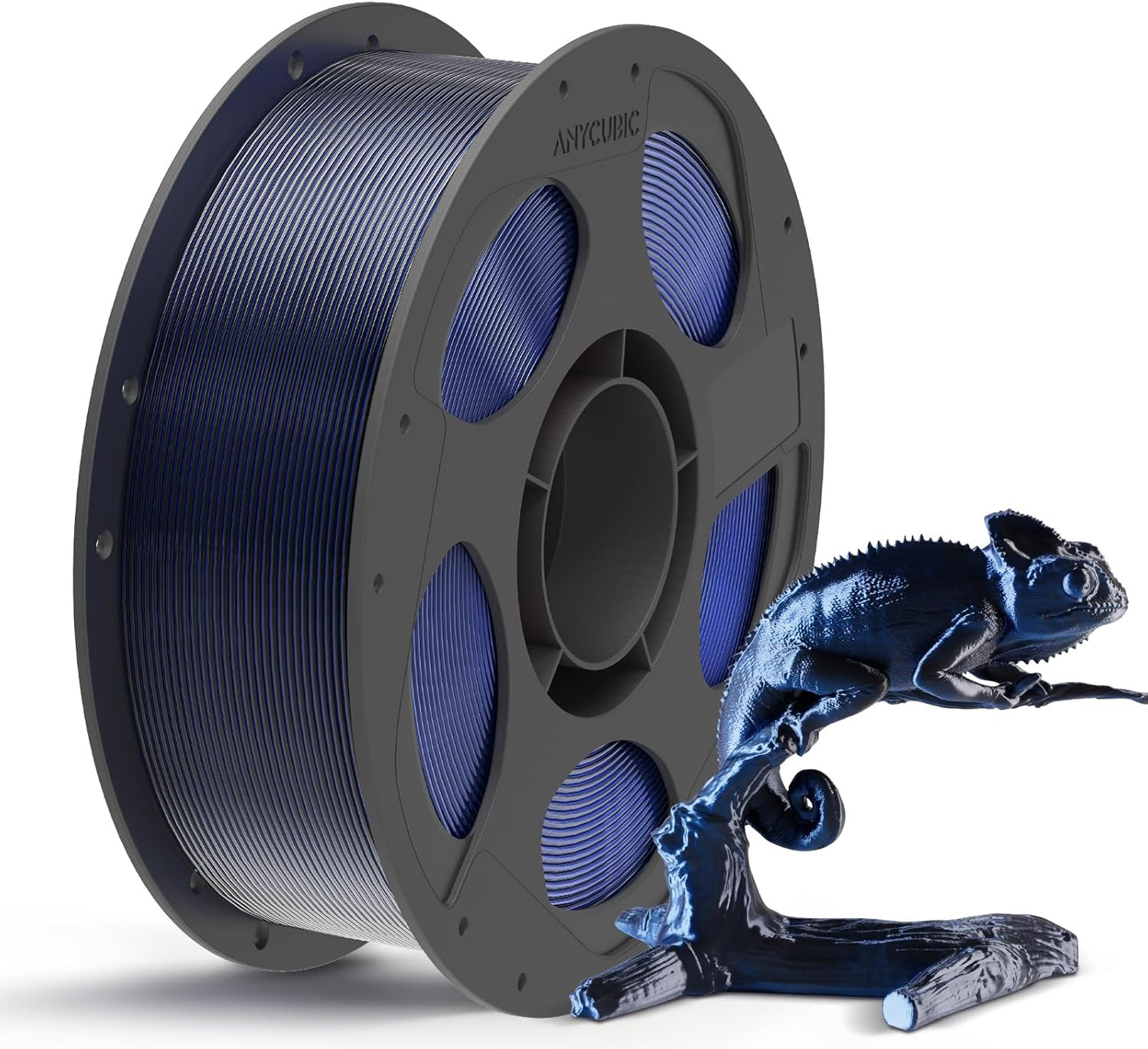 Silk Dual Color Pla Filament, 2-In-1 Chrome Coextrusion Color Change