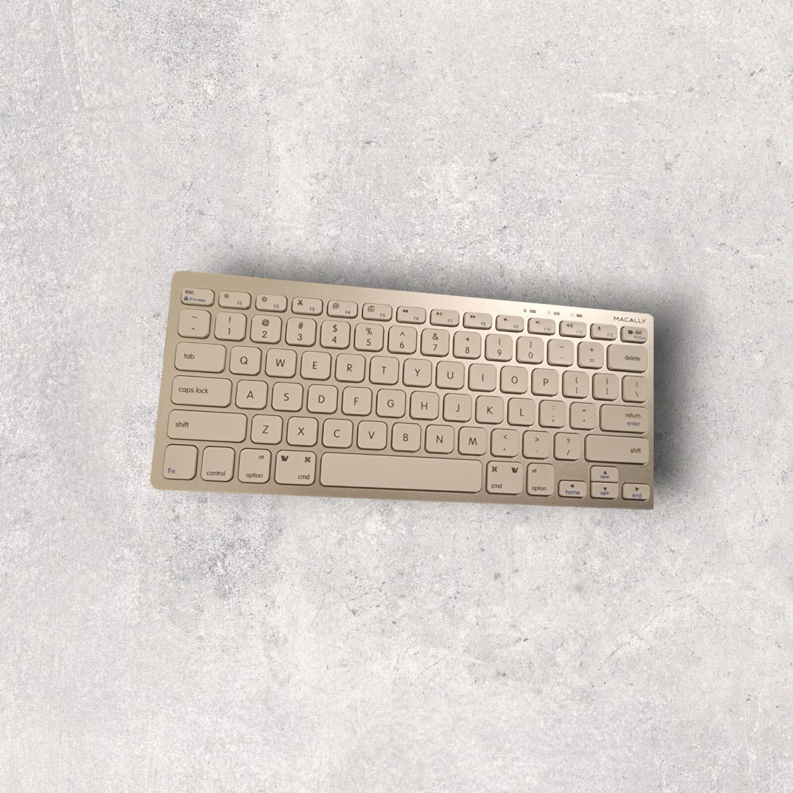 Macally Keyboard Smallest and Most Compact Slim Keyboard For Mac Computer 