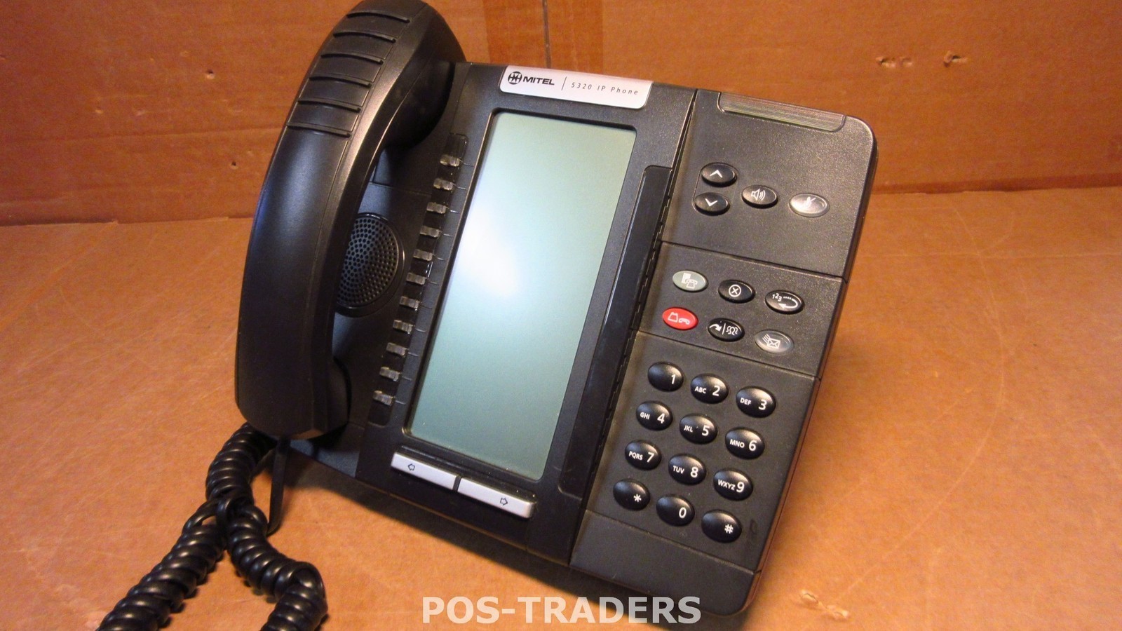 Mitel 5320 IP LCD Display IP VoIP Phone Black 56009501A W/ Stand & Handset