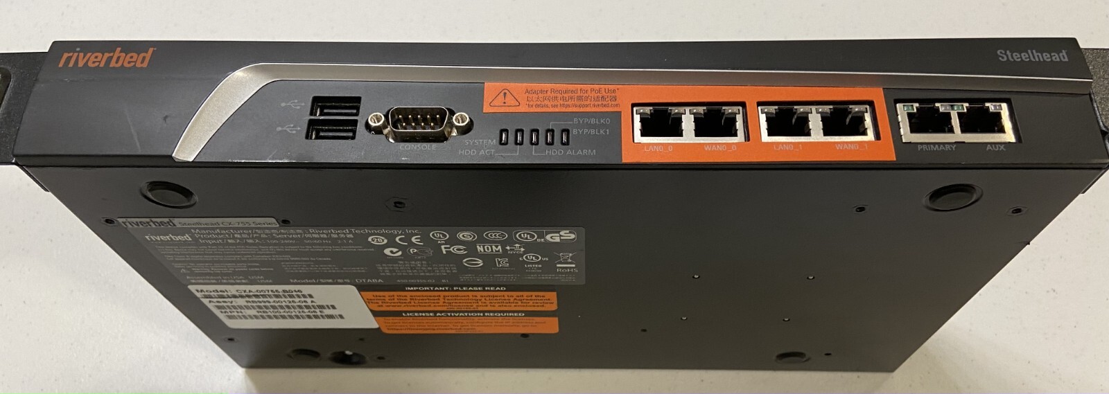 Riverbed Steelhead CX-755 Network Appliance Accelerator Series (CX-755-B016)