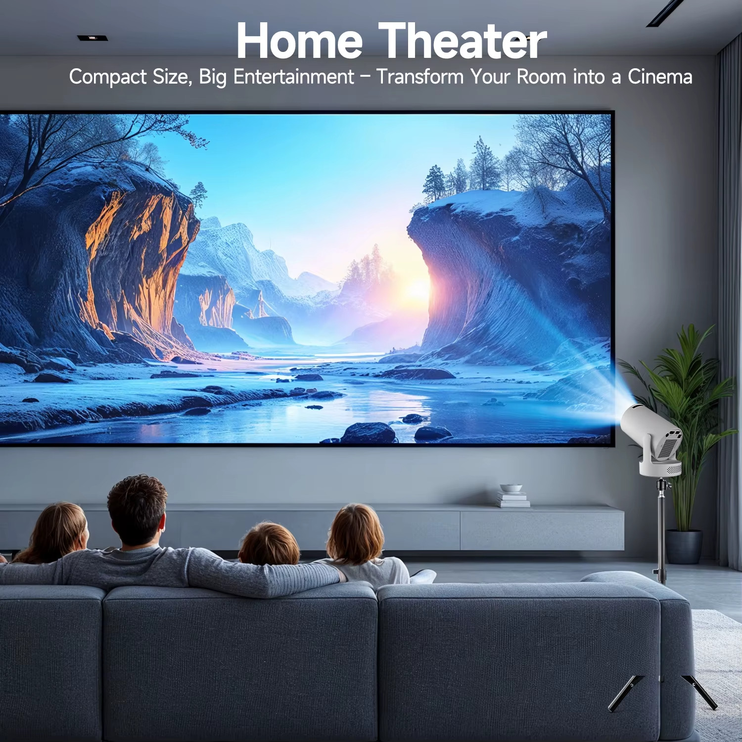 Projector Smart Mini Home Theater 4K Video Android 11 MAGCUBIC HY300 Pro+