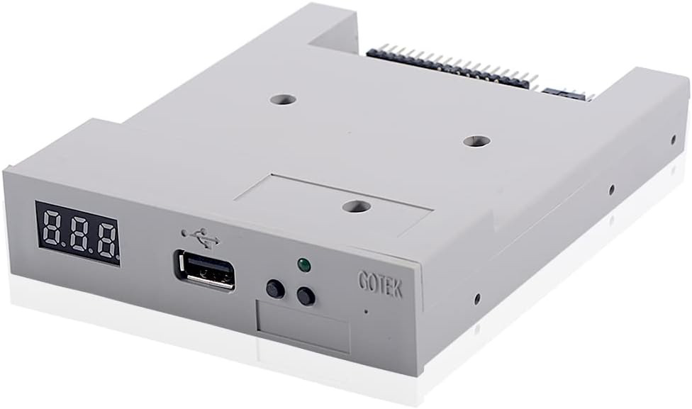 GoTEK SFR1M44-U100 3.5 Inch 1.44MB USB SSD Floppy Drive Emulator Gray