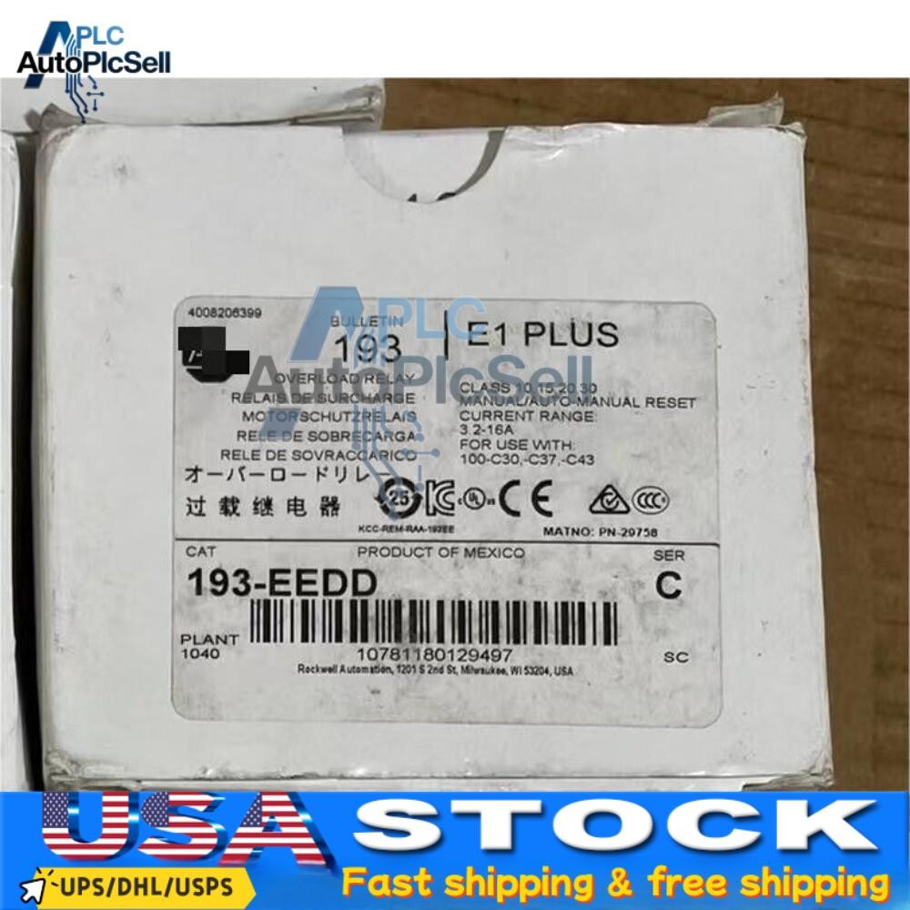 1pcs New Allen-Bradley Overload Relay 193-EEDD IN BOX 193 EEDD US Free Tax