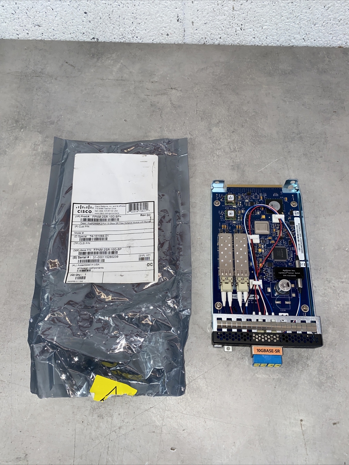 Cisco FPNM-2SR-10G-BP FirePOWER 2-Port 10G SR Fiber Module (74-101084-01)