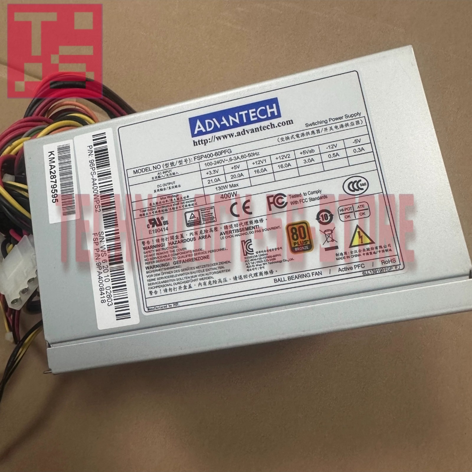 1pcs New FSP/ADVANTECH FSP400-60PFG Industrial control computer power supply