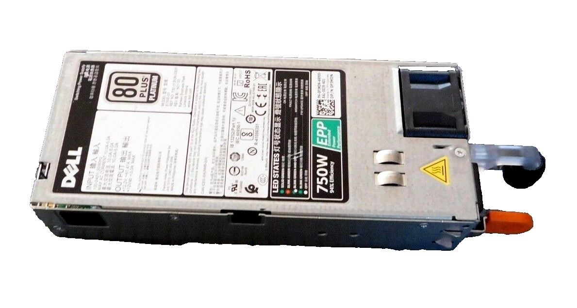 DELL E750E-S1 computer server power supply, 80 plus platinum