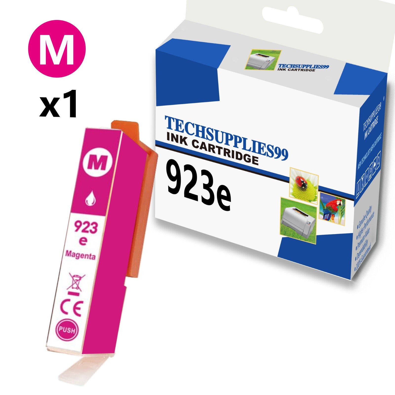 1PK Magenta Compatible HP 923e Ink Cartridge 923 for Office Jet Pro 8122e 8123