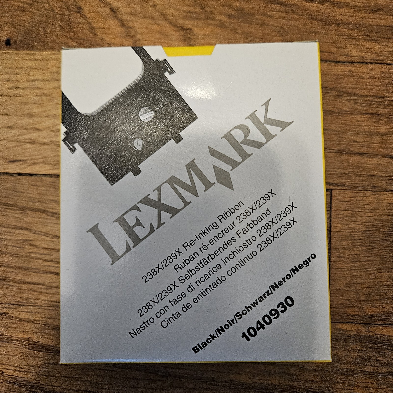 Lexmark Re-inking Ribbon Black typewriter 238x/239x 1040930 Brand New Sealed