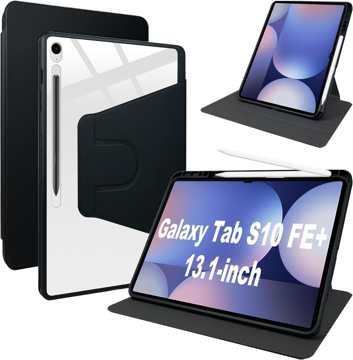Samsung Galaxy Tab S10 FE+ 13.1" Case 360 Degree Rotation Protective Stand Cover