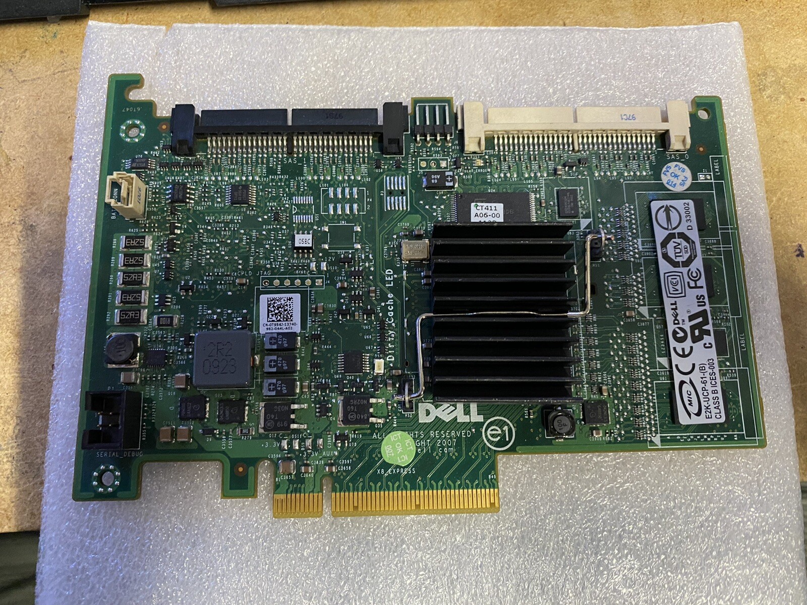 Dell PERC 6/I Modular Controller w/256MB Cache (WY335 T954J DX481 H726F)