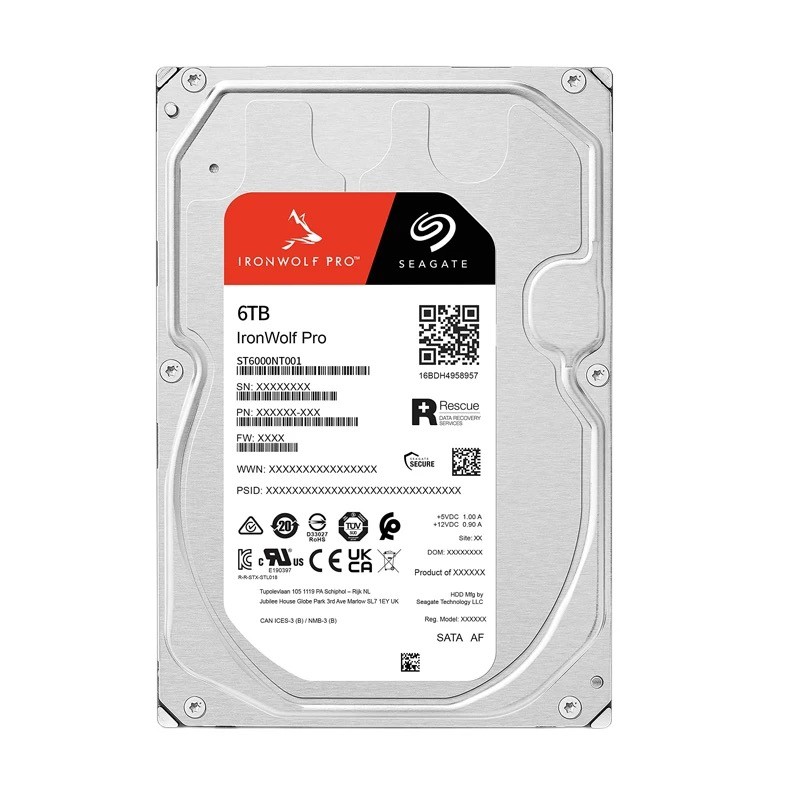 Seagate IronWolf Pro ST6000NT001 6TB 3.5" 256MB 7200RPM SATA NAS Hard drive HDD