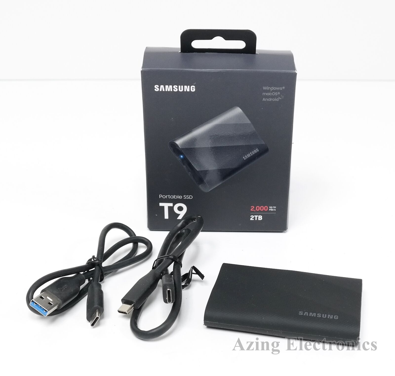 Samsung T9 2TB USB 3.2 Gen 2 Portable SSD  - Black